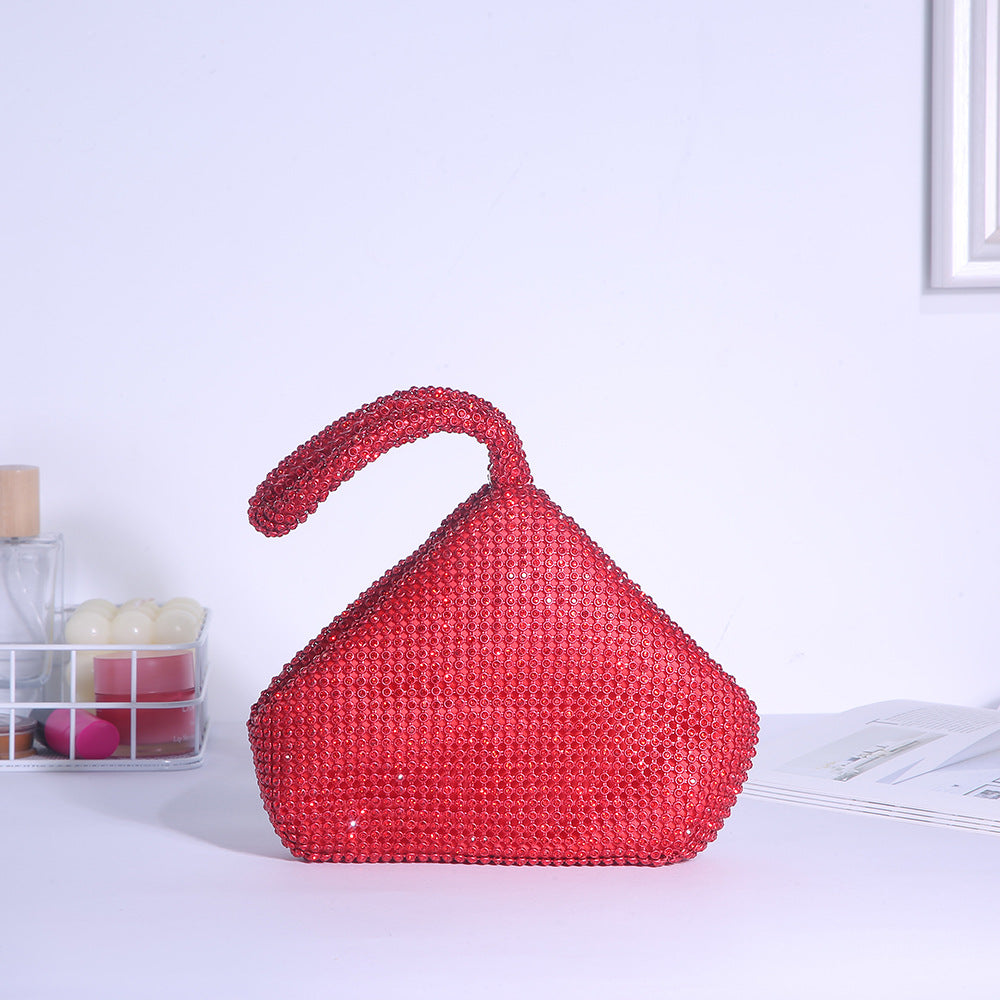 Cross-border Rhinestone Clutch Fashion Portable Cosmetic Bag Mine Bag Women's European and American Style Evening Bag Handbag