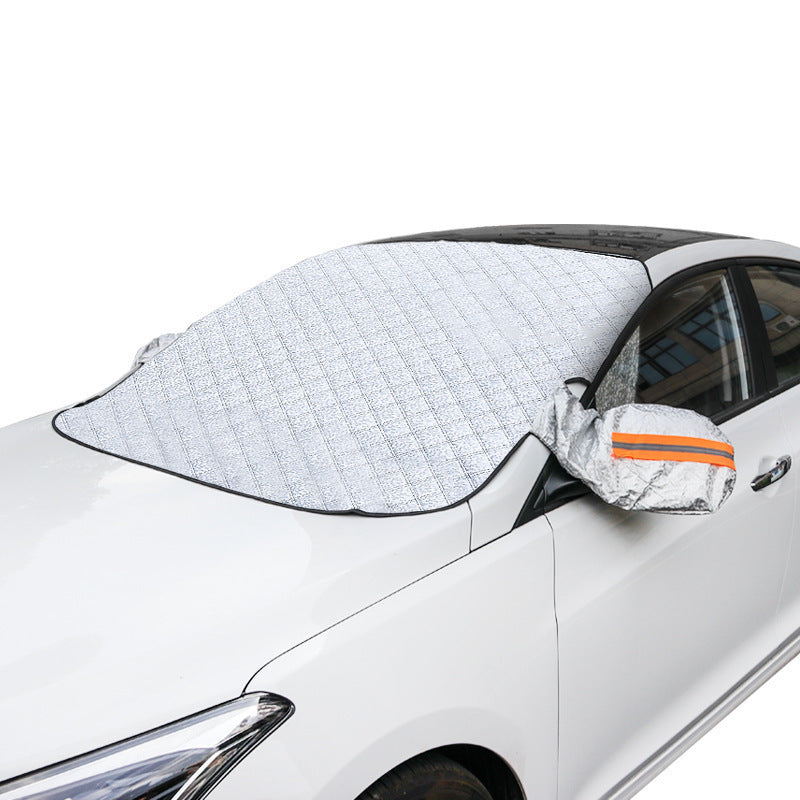 Winter car snow shield thickened front windshield anti-frost anti-freeze car jacket car cover sun visor magnet suction snow shield