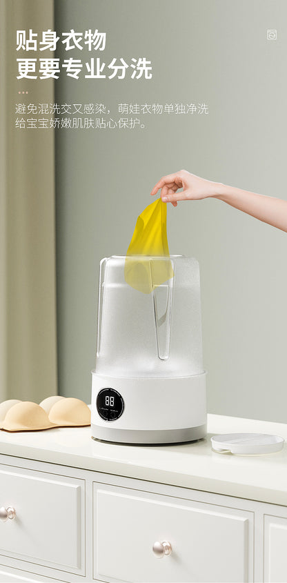 Small Mini Washing Machine Household Fully Automatic Small Washing Machine Washing Socks Mask Desktop Rechargeable Washing Machine
