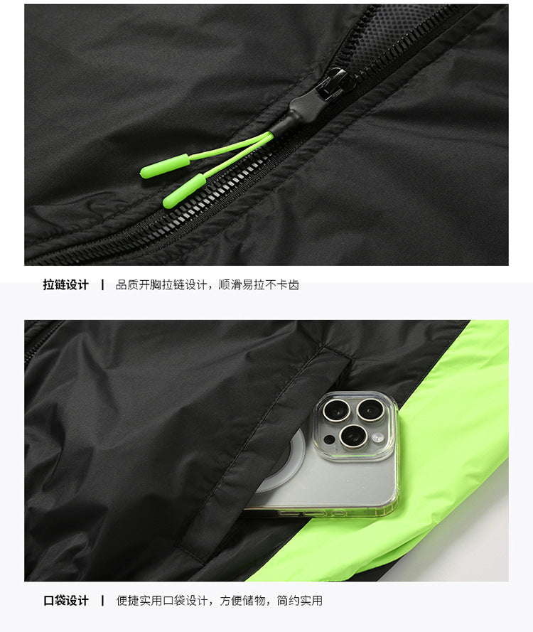 Summer new short-sleeved heatstroke prevention and cooling with fan air conditioning clothing men's work charging refrigeration welder cooling overalls
