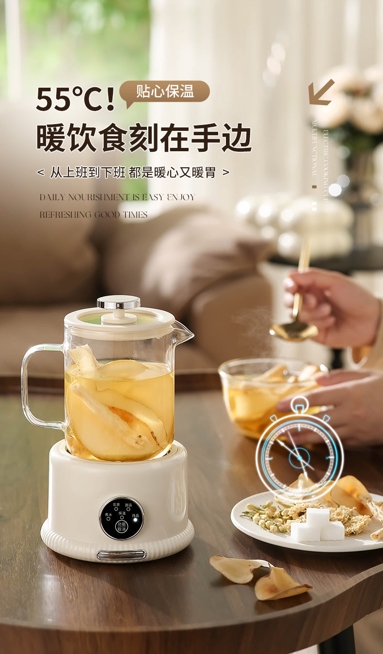 Factory Direct Sales Gift All-Glass Multi-Functional Home Small Office Mini Health Pot Health Cup Boiling Cup