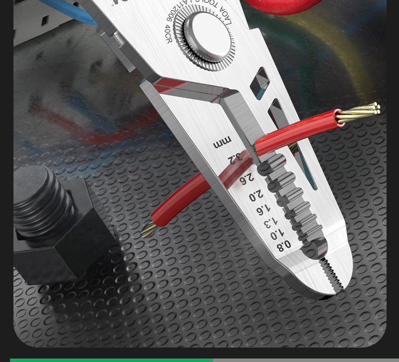 La a Stainless Steel Multifunctional Wire Stripping Pliers Electrician Special Pliers Tool Collection Electrician Pliers Wire Stripper Wire Cutter