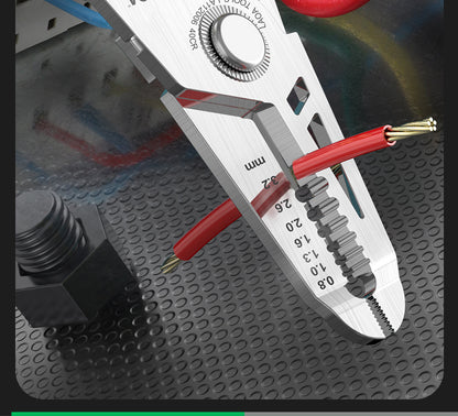 La a Stainless Steel Multifunctional Wire Stripping Pliers Electrician Special Pliers Tool Collection Electrician Pliers Wire Stripper Wire Cutter