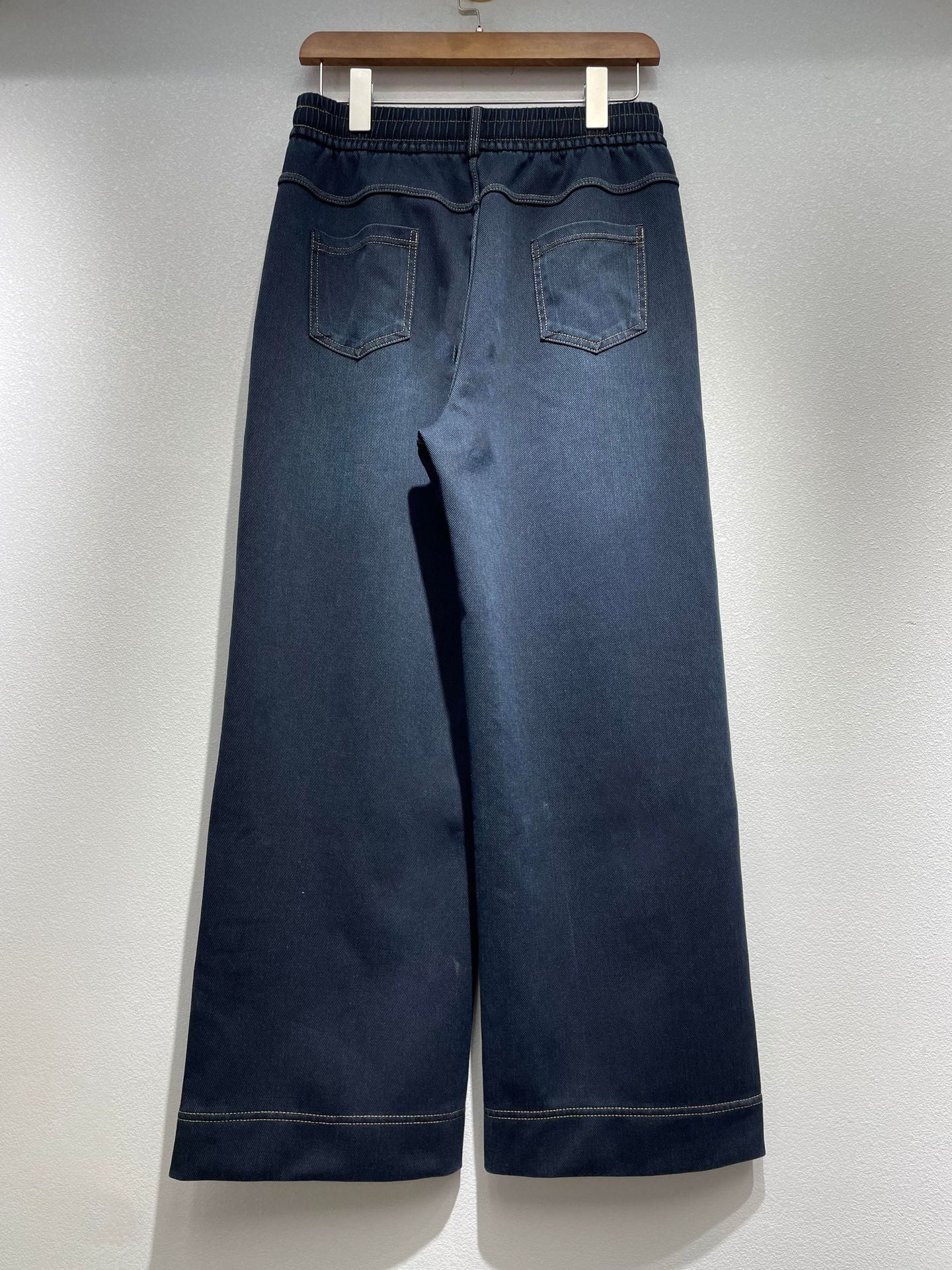 Elastic Wide-Leg Soft Denim Jeans for Women, High-Waisted, Four-Way Stretch, Straight-Leg Pants, Vintage Style, Slimming, Loose, Soft, Casual Pants, Versatile