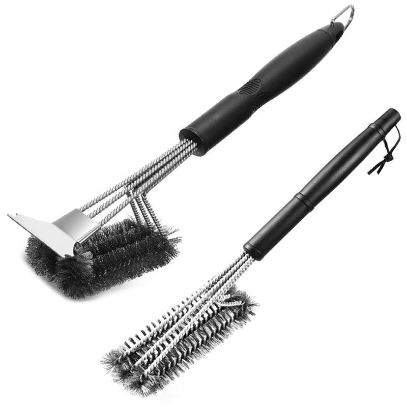 Amazon's Best-Selling Stainless Steel Barbecue Brush Wire Brush Barbecue Grill Cleaning Brush Bbq Barbecue Tool Brush
