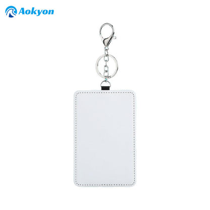 Heat Transfer Sublimation Traffic Card Holder Work Id Card Holder with Printable Designs, Keychain, White Disney Card Holder