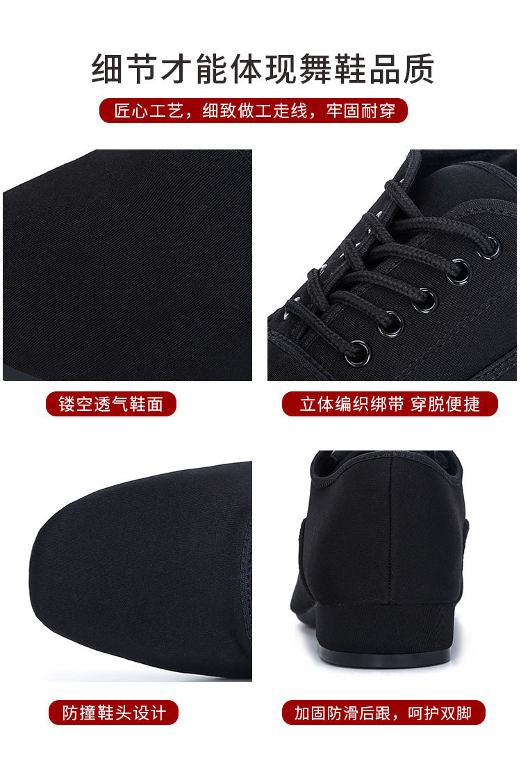 Oxford Cloth Latin Dance Shoes Men's Square Dance Shoes Adult Modern Dance Shoes Soft Bottom Social Dance Shoes Dance Shoes 2025