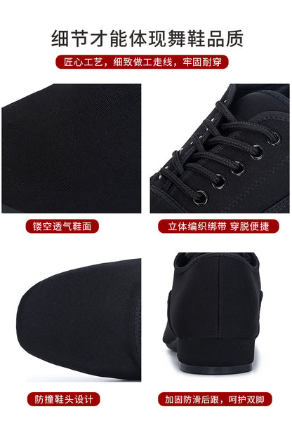 Oxford Cloth Latin Dance Shoes Men's Square Dance Shoes Adult Modern Dance Shoes Soft Bottom Social Dance Shoes Dance Shoes 2025