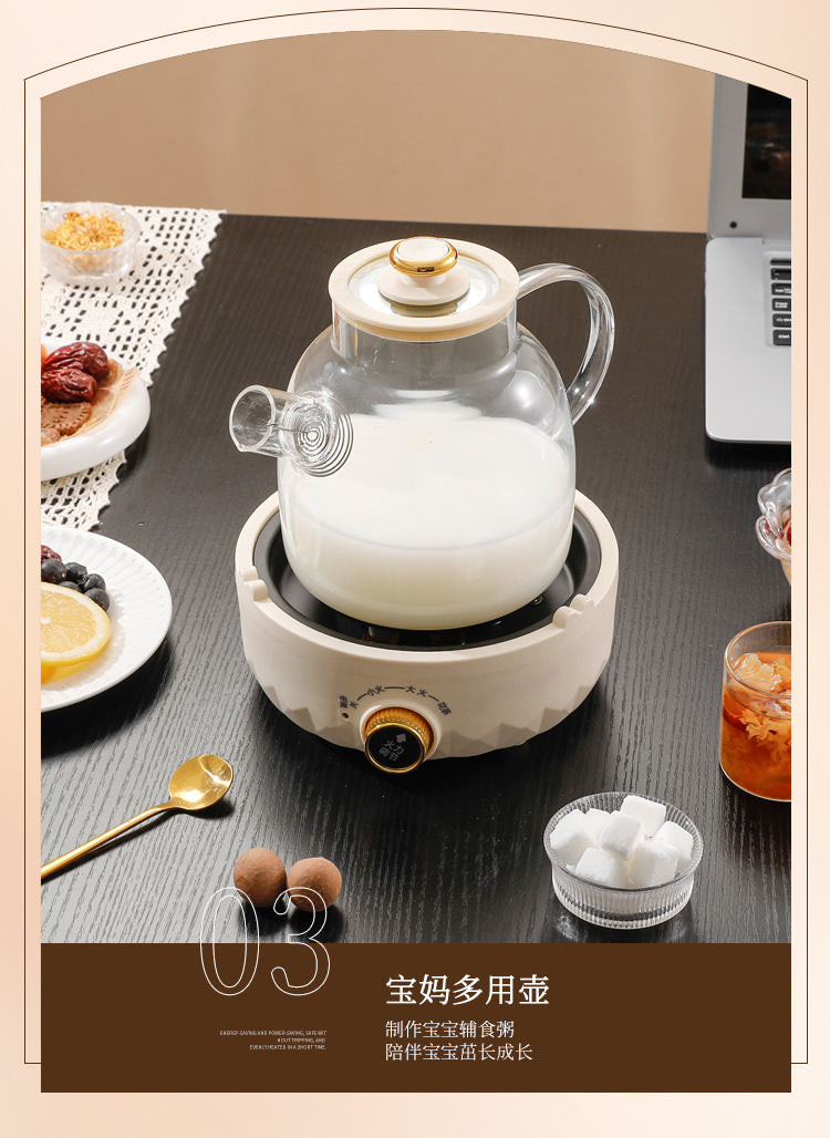 Multifunctional Health Pot Household Boiling Teapot Office Flower Teapot Glass Kettle Reservable Health Cup Gift