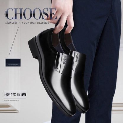 [100 full cowhide] leather shoes men's business formal men's leather shoes casual slip-proof soft bottom men's shoes for work