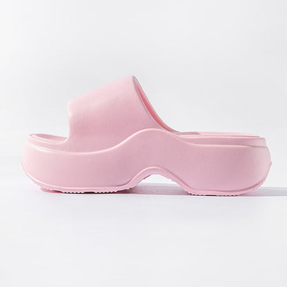 Eva Thick-Soled Slippers for Women to Feel Like Stepping on Shit, Indoor and Home Summer Deodorant Soft-Soled Outer Wear Heightening Beach and Seaside Slippers