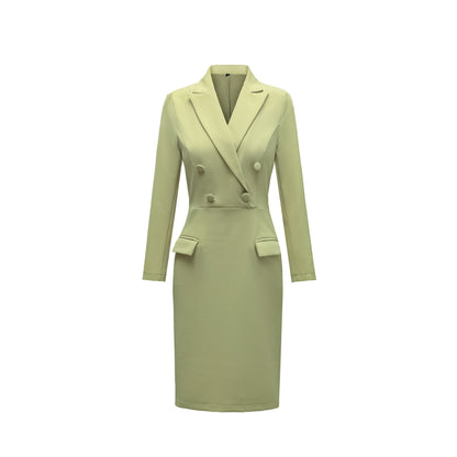 French Hepburn Style Small Black Dress High Sense High Cold Royal Sister Fried Street Small Fragrance Style Pleated Professional Suit dress Summer