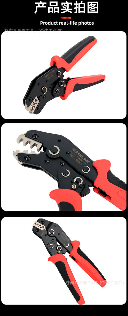 Sn-02/58/48/06Wf Ratchet-Type Crimping Pliers Ve European-Style Cold-Press Terminal Pliers Needle-Shaped End Head Tube-Type Wire Nose