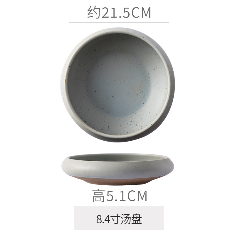 Retro Japanese Style Ceramic Bowl Creative Personality Household Rice Bowl Restaurant Special Snack Bowl Dessert Salad Bowl