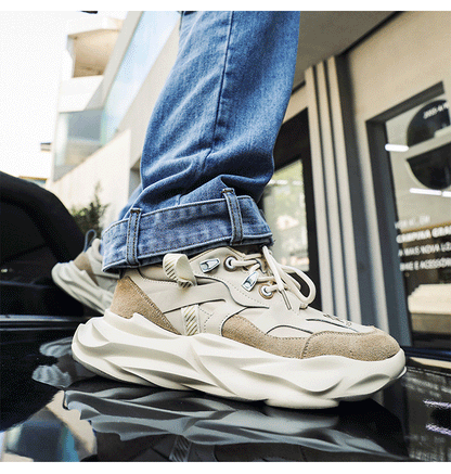 Lion Eagle Dell Torre Shoes Men's Shoes Breathable 45 Thick Bottom Black Plus Size 46 Joker 47 Casual Shoes 48 sneaker