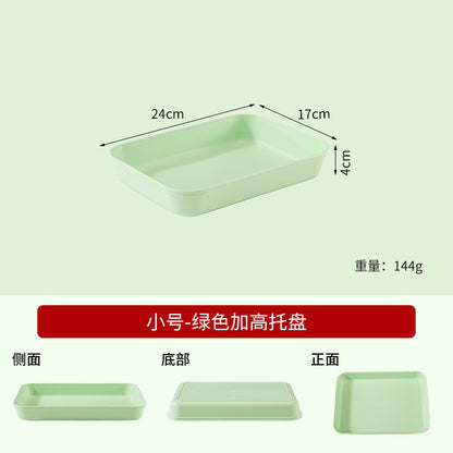 Commercial Deepening Tray Rectangular Kindergarten Plastic Storage Tray for Hot Pot Food Preparation Tray with Marinated Flavor Marinated Dishes Display Tray