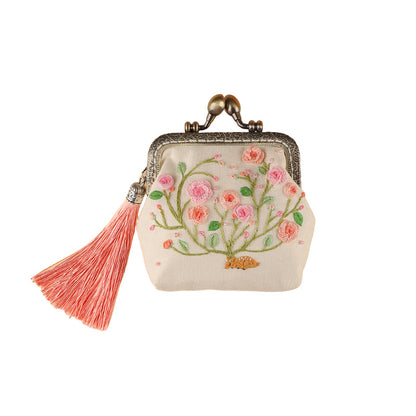 cross-border good embroidery diy manual self-embroidery beginner material bag antique suzhou embroidery gold bag embroidery ribbon embroidery