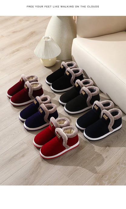 All-Inclusive Handmade Cotton Slippers for Women, Autumn and Winter Home Indoor Warm Dad Old Cotton Shoes Wholesale for Middle-Aged and Elderly Men