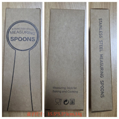 In-Stock Stainless Steel Measuring Spoons and Cups Set Baking Measuring Spoons Measuring Cups with Scale Multi-Purpose Spoons