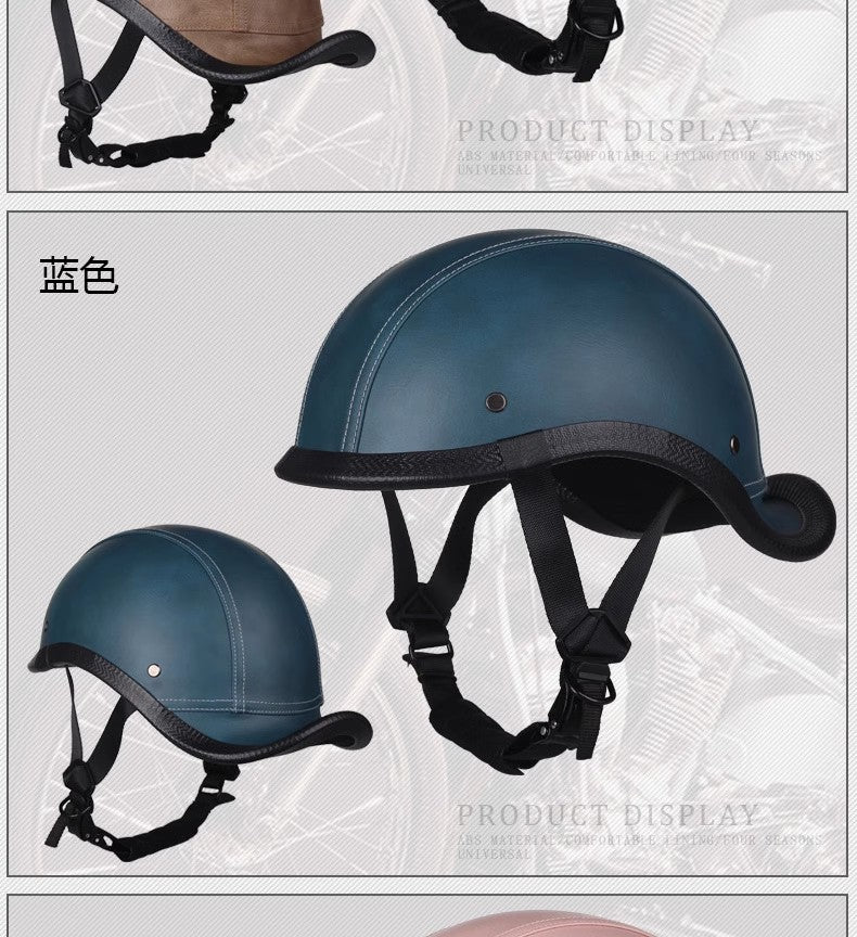 New National Standard 3C Retro Flip-Up Helmet for Women, Motorcycle Half-Helmet for Men, Electric Scooter Helmet, Cruiser Helmet for Riding