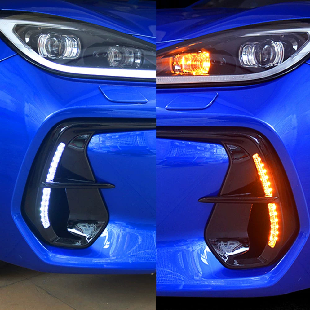 Fit 2022-2024 Subaru BRZ Dual Color LED Fog Light DRL/Turn Signal Bezel fog Lamp