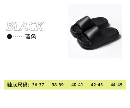 Korean Style Non-Slip Soft-Soled Eva Slippers for Women in Summer Bathroom Bathing Couples Thick-Soled Home Sandals