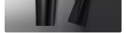 Wholesale men's ice silk trousers new casual pants men's slim-fit high stretch pants men's non-ironing black business men