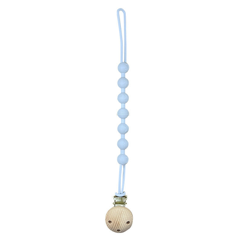 Ins Nordic Style New Plastic Clip Silicone Chain Baby Toy Grinding Stick Tooth Gum Silicone Chain Nipple Anti-losing Rope