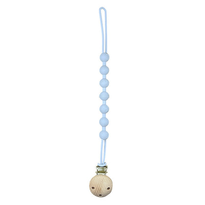 Ins Nordic Style New Plastic Clip Silicone Chain Baby Toy Grinding Stick Tooth Gum Silicone Chain Nipple Anti-losing Rope