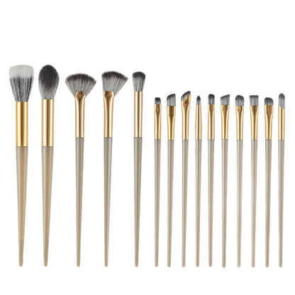 Source Manufacturer Makeup Brush Cangzhou 15 Pieces Gilt Eye Brush Blade Eyebrow Brush