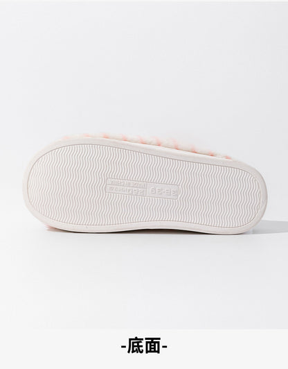 Cotton Slippers for Women in Autumn and Winter Indoor Home Non-Slip Thick-Soled Couple Style Plush Warm and Comfortable Home Cotton Slippers for Men