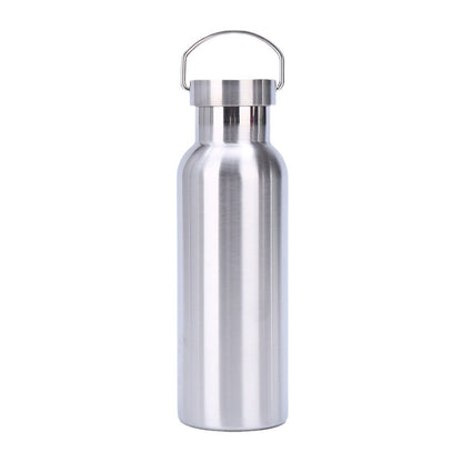 Cross-border factory direct sales 304 stainless steel American thermos portable single and double layer outdoor mountaineering water bottle