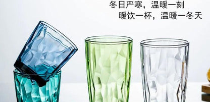 Acrylic Pc Colorful Water Cup, Juice Cup, Drink Cup, Heat-Resistant Restaurant Tea Cup, Mouthwash Cup, Plastic Beer Cup