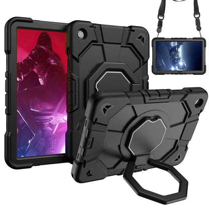 Suitable for Samsung Tab A9+ Tablet Protective Cover Satchel A9Plus Silicone Rotating Stand Kidsren's Anti-Fall Shell