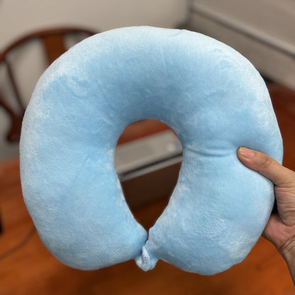2025 New Cross-Border U-Shaped Pillow Portable Pp Cotton Office Nap Cervical Pillow Car High-Speed Rail Neck Pillow Wholesale