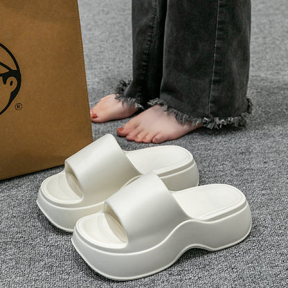 Eva Thick-Soled Slippers for Women to Feel Like Stepping on Shit, Indoor and Home Summer Deodorant Soft-Soled Outer Wear Heightening Beach and Seaside Slippers