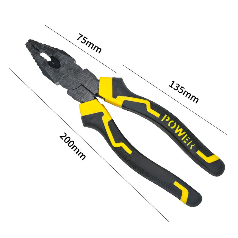 Multifunctional wire stripping pliers pointed mouth miter pliers 8 inch vice electrical wire stripping pliers eccentric labor-saving and durable