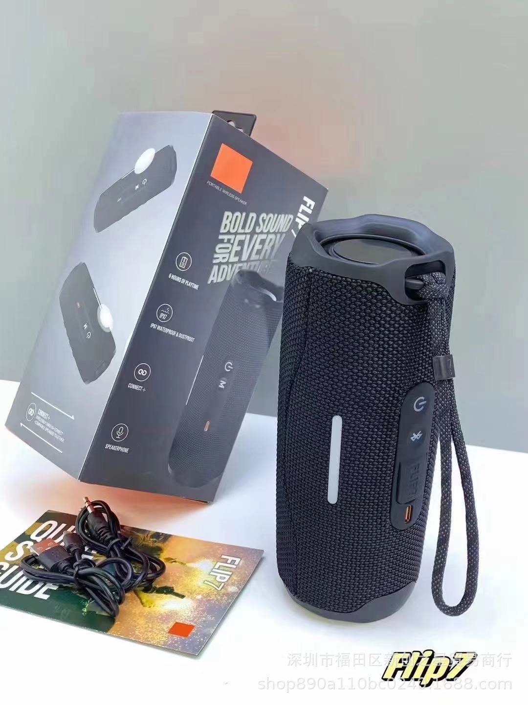 For foreign trade FLIP 60000 flower tube 7 generation bluetooth speaker wireless mini outdoor portable subwoofer waterproof audio