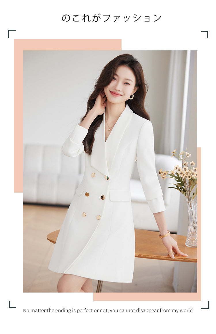 French Hepburn Style Small Black Dress High Sense High Cold Royal Sister Fried Street Small Fragrance Style Pleated Professional Suit dress Summer