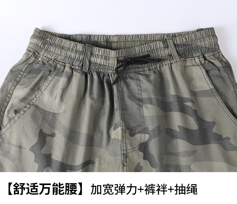 Summer Pure Cotton Thin Work Clothes Set for Men and Women Stretch Camouflage Clothing for Welders Wear-resistant Work-protection Clothing Casual Suit