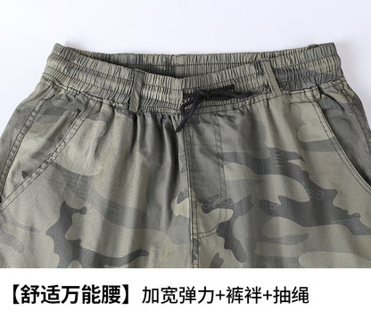Summer Pure Cotton Thin Work Clothes Set for Men and Women Stretch Camouflage Clothing for Welders Wear-resistant Work-protection Clothing Casual Suit