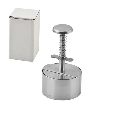 Amazon Hamburger Meat Press Push-Type Round 304 Stainless Steel Manual Meat Press Mold Household Kitchen Tools