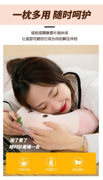 Neck Pillow Travel Memory Foam U-shaped Pillow Cartoon Gift Sponge Sleeping Neck Pillow Embroidery Slow Rebound Nap Pillow