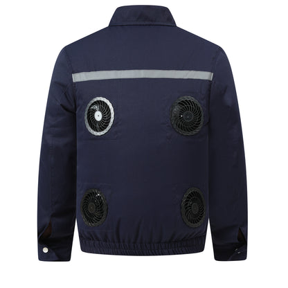 Heatstroke Prevention and Cooling Air Conditioning Clothes Men's Work Clothes Refrigeration with Fan Charging Site Labor Protection Clothes Welder Jacket