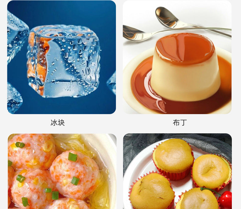 7-hole silicone food supplement box with lid ice cube children's fruit snack food supplement box sealed fresh-keeping box ice hockey mold