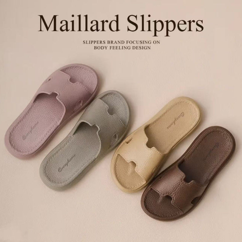Ins Style Women's 2025 New Popular Slippers Home Internet Celebrity Ladies Sandals Home Indoor Non-Slip Slippers