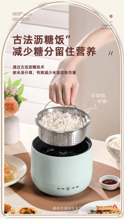 Mini Electric Rice Cooker Small Intelligent Multi-functional Household Dormitory Electric Non-stick Cooker Electric Rice Cooker Small Electric Cooker