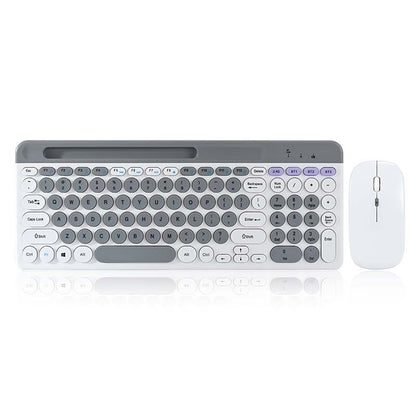 Charging 2.4G Bluetooth Three-mode Card Slot Keyboard Mouse suit Tablet Notebook Desktop Computer General