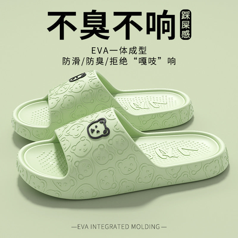 Eva Sandals for Women Summer Home Bathroom Non-Slip Thick Sole Non-Stinky Feet Outer Wear Slippers Wholesale Couple Men