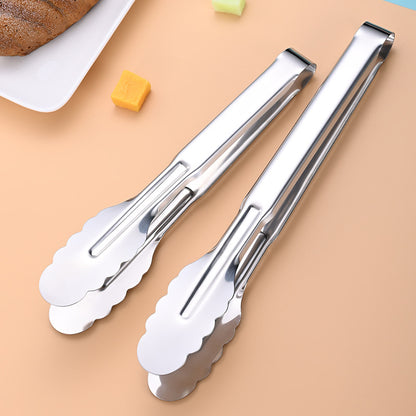 Stainless Steel Food Clip Kitchen Anti-scalding Bread Clip Outdoor Barbecue Clip Buffet Steak Food Clip